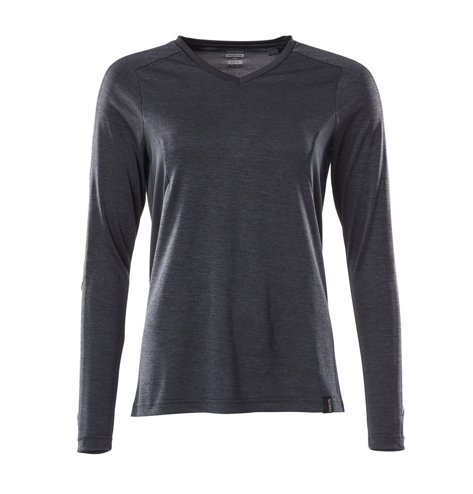 Mascot T-Shirt Langarm Accelerate Schwarzblau meliert