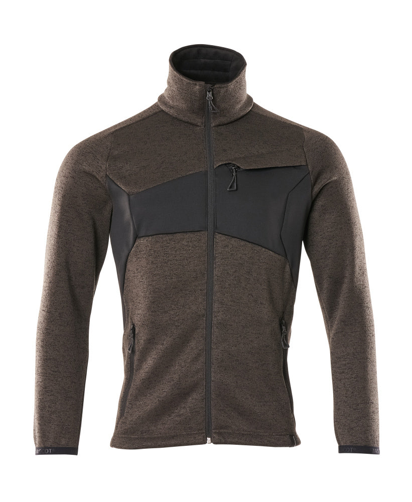 Mascot Strickpullover mit Reißverschluss Accelerate Dunkelanthrazit/Schwarz
