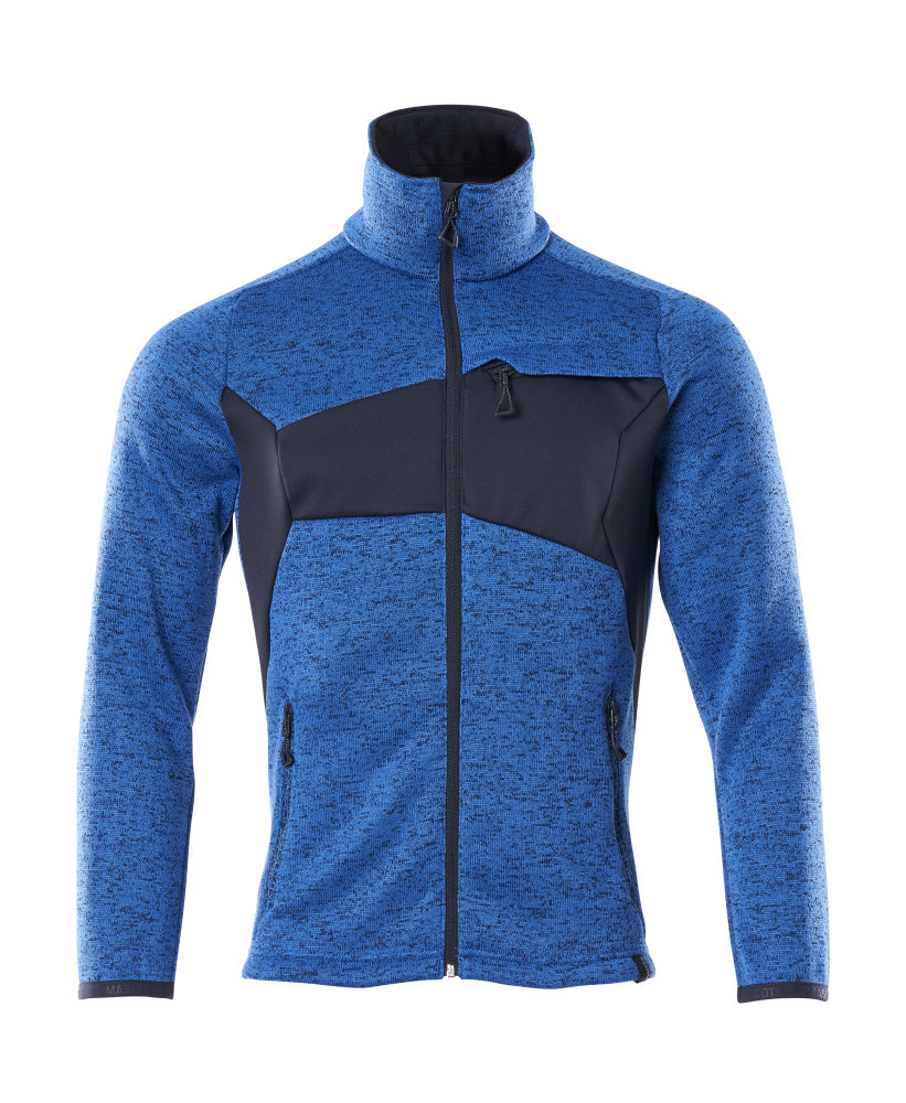 Mascot Strickpullover mit Reißverschluss Accelerate Azurblau/Schwarzblau