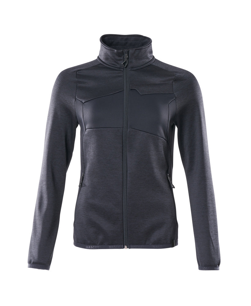 Mascot Fleecepullover mit Reißverschluss Damen-Passform Accelerate Schwarzblau