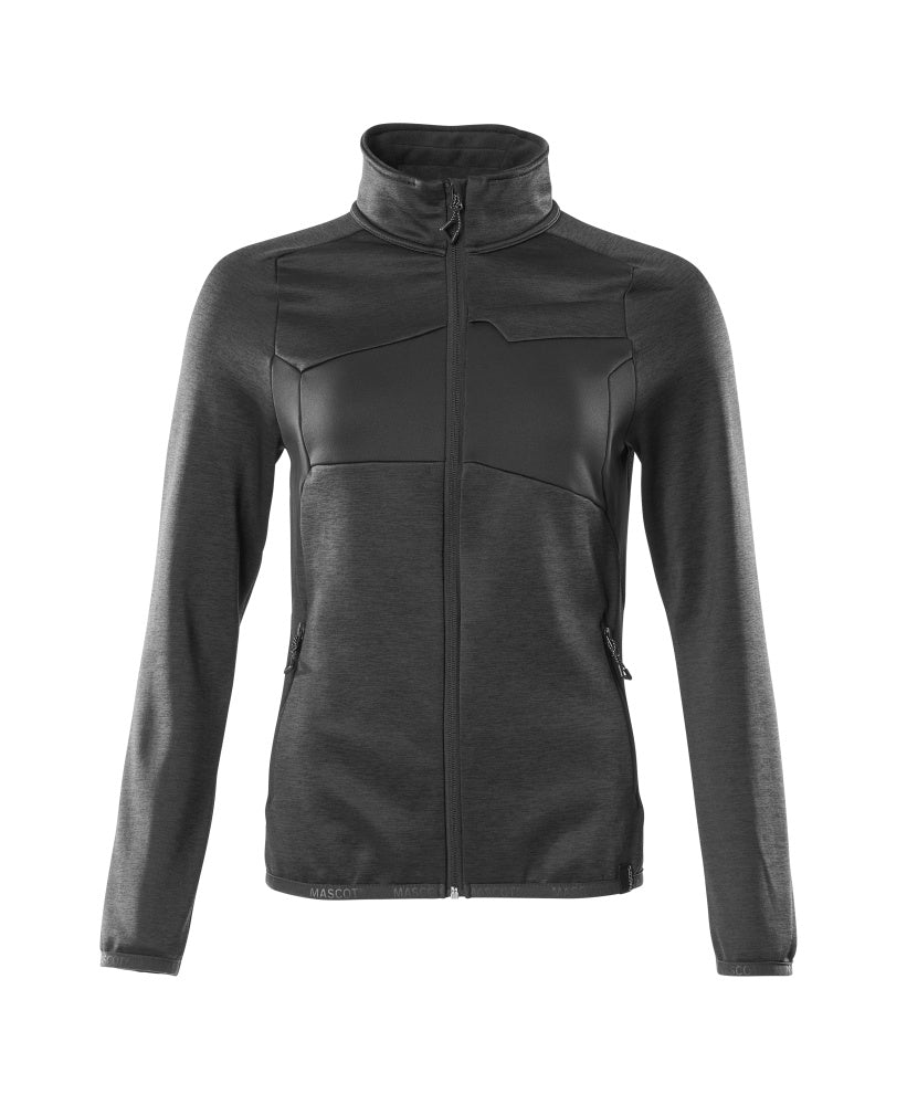Mascot Fleecepullover mit Reißverschluss Damen-Passform Accelerate schwarz