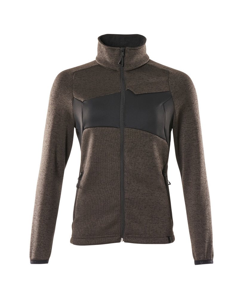 Mascot Strickpullover mit Reißverschluss Accelerate Dunkelanthrazit/Schwarz