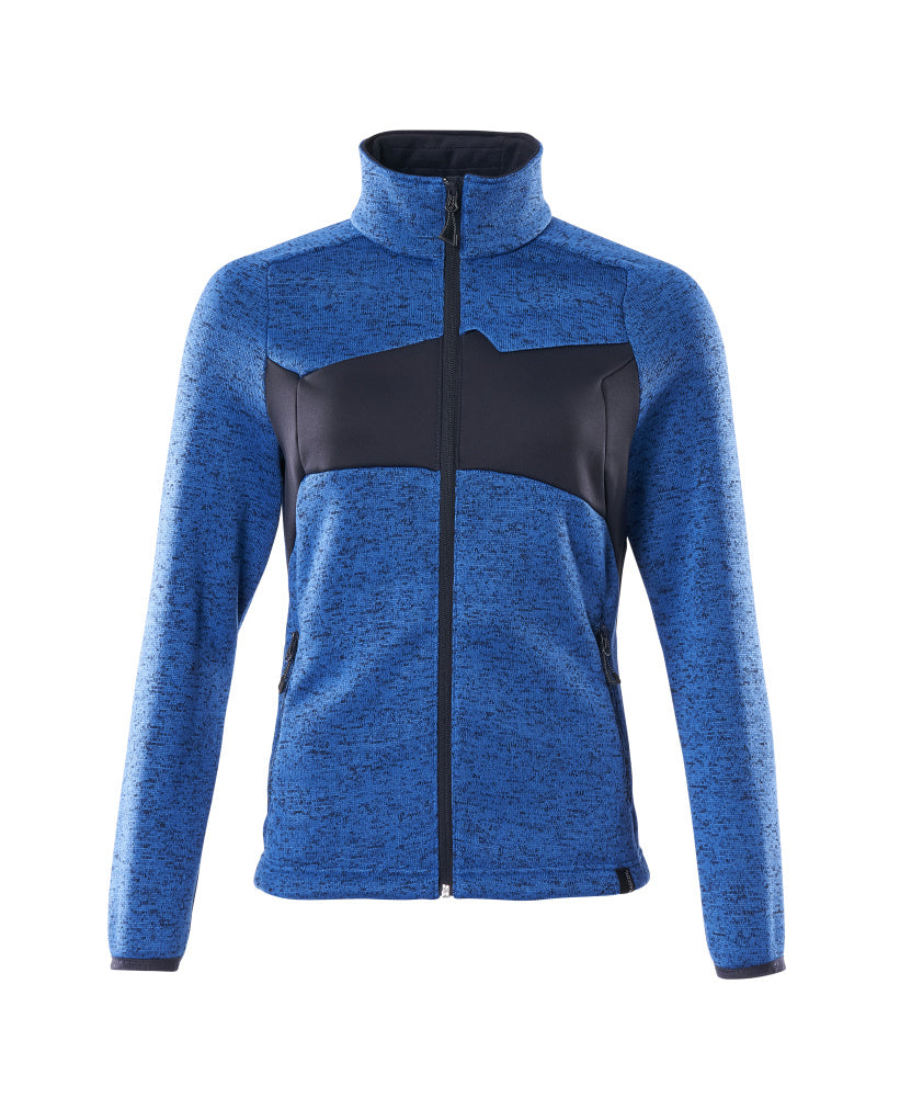 Mascot Strickpullover mit Reißverschluss Accelerate Azurblau/Schwarzblau