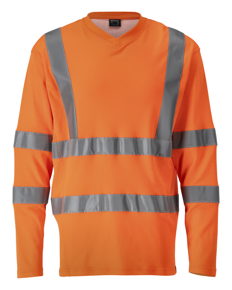 Mascot T-Shirt Langarm Safe classic Hi-vis Orange