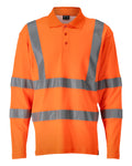 Mascot Polo-Shirt Langarm Safe classic Hi-vis Orange