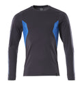 Mascot T-Shirt Langarm Accelerate Schwarzblau/Azurblau