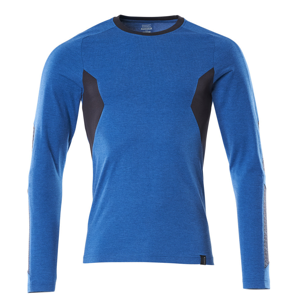 Mascot T-Shirt Langarm Accelerate Azurblau/Schwarzblau