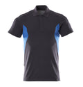 Mascot Polo-Shirt Accelerate Schwarzblau/Azurblau