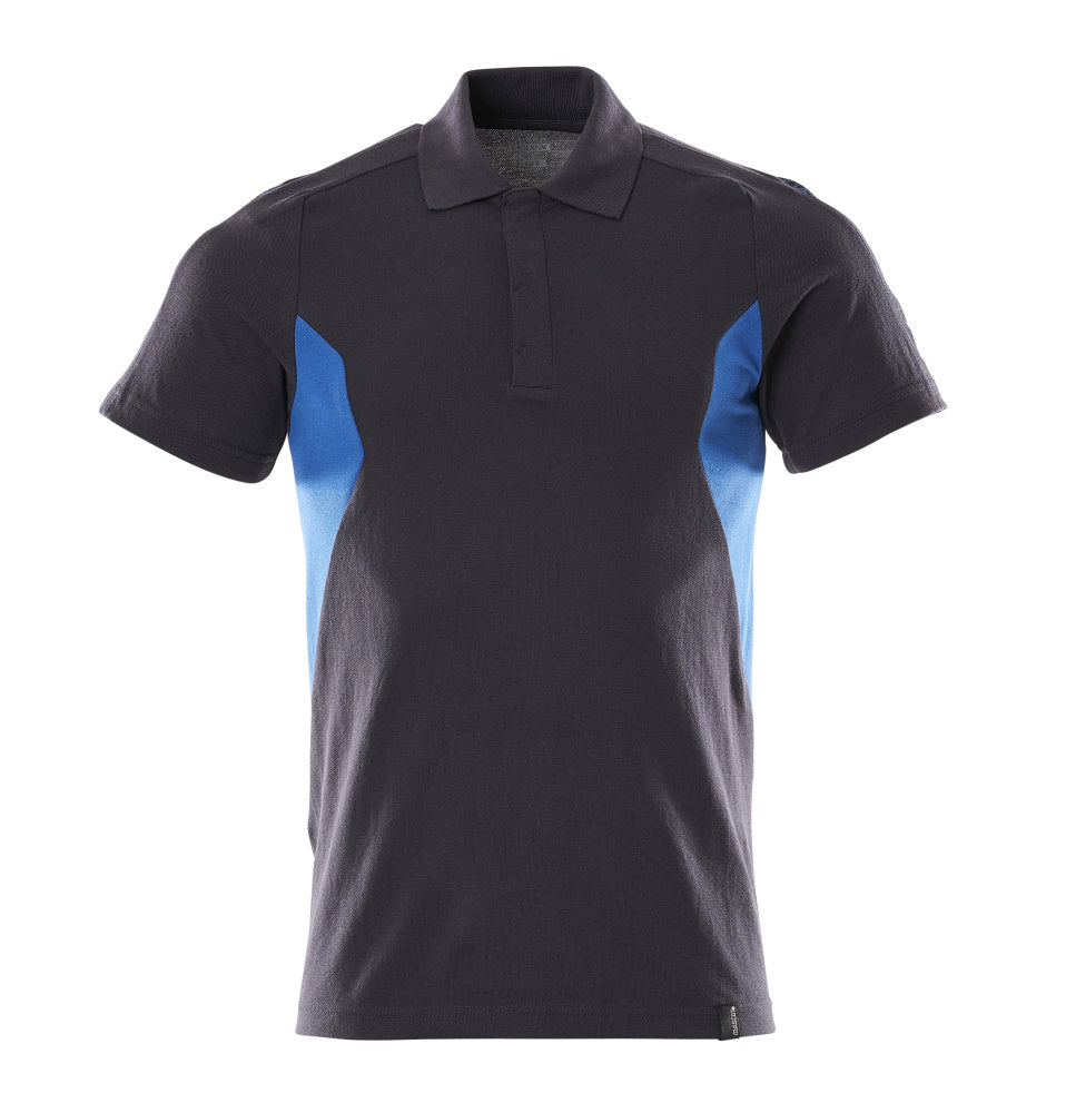 Mascot Polo-Shirt Accelerate Schwarzblau/Azurblau