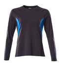 Mascot T-Shirt Langarm Accelerate Schwarzblau/Azurblau