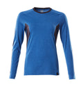 Mascot T-Shirt Langarm Accelerate Azurblau/Schwarzblau