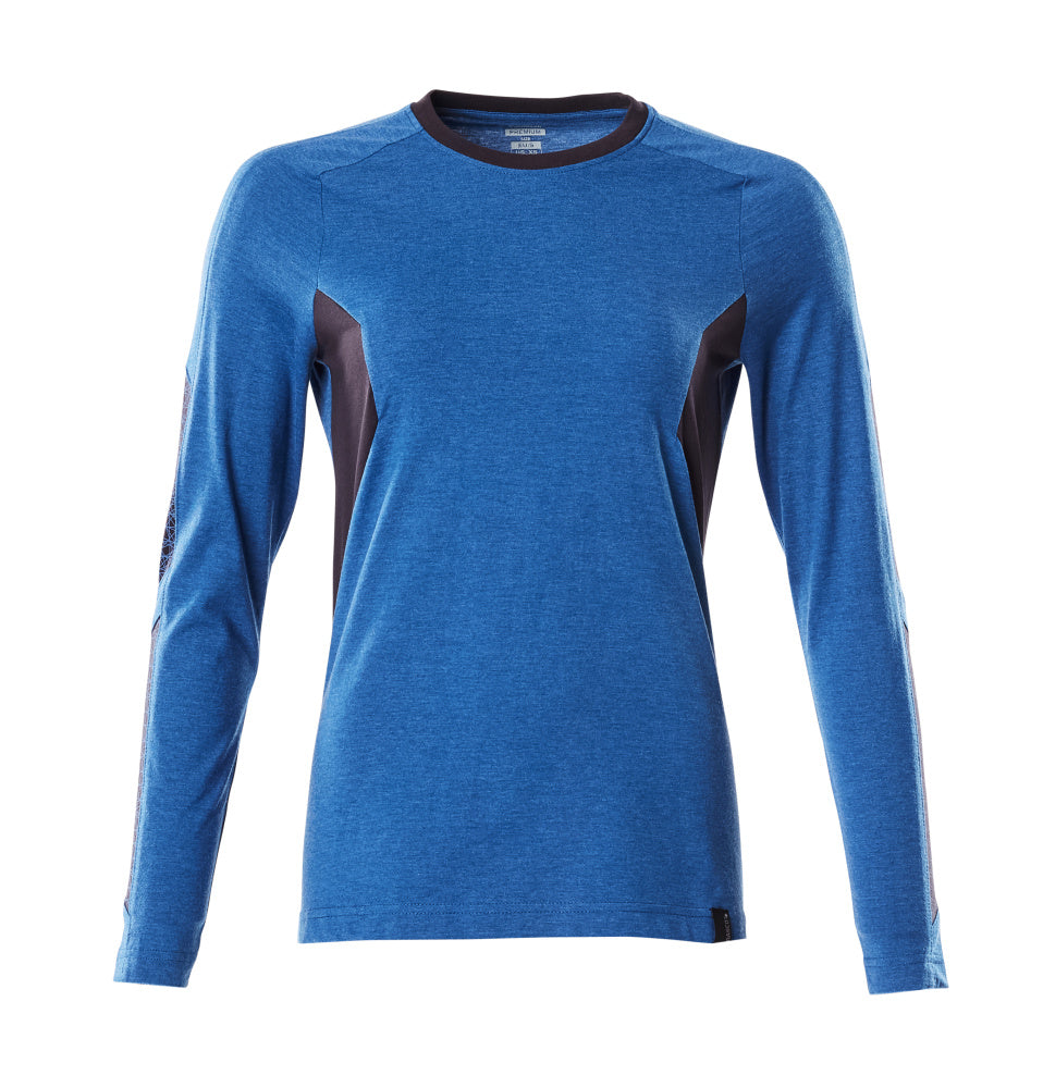 Mascot T-Shirt Langarm Accelerate Azurblau/Schwarzblau