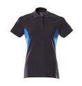 Mascot Polo-Shirt Accelerate Schwarzblau/Azurblau