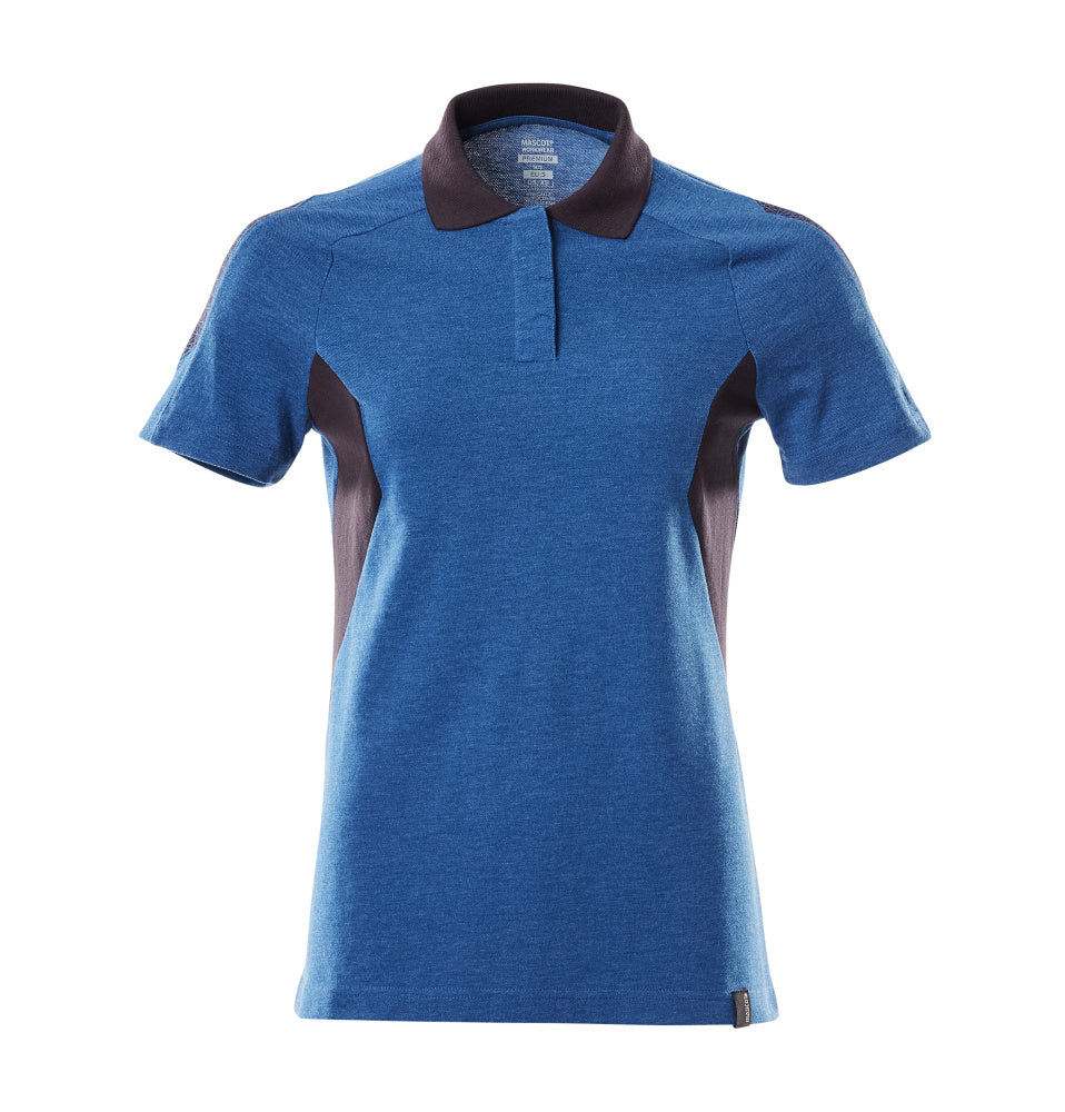 Mascot Polo-Shirt Accelerate Azurblau/Schwarzblau