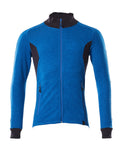 Mascot Sweatshirt mit Reißverschluss Accelerate Azurblau/Schwarzblau