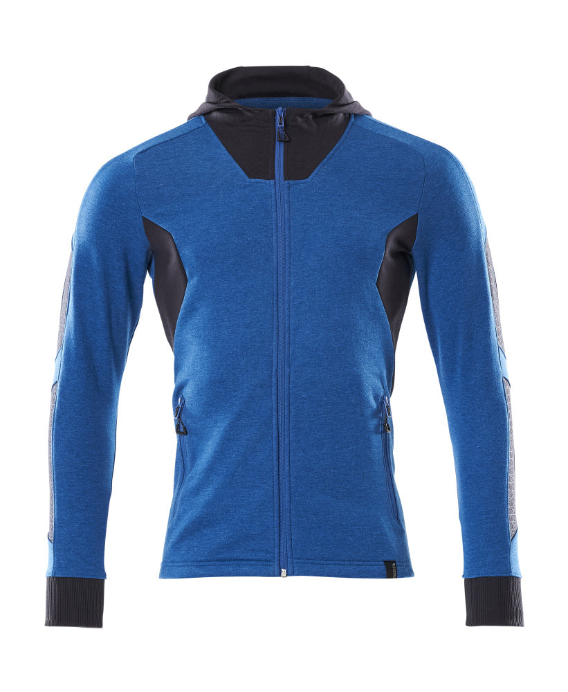 Mascot Kapuzensweatshirt mit Reißverschluss Accelerate Azurblau/Schwarzblau