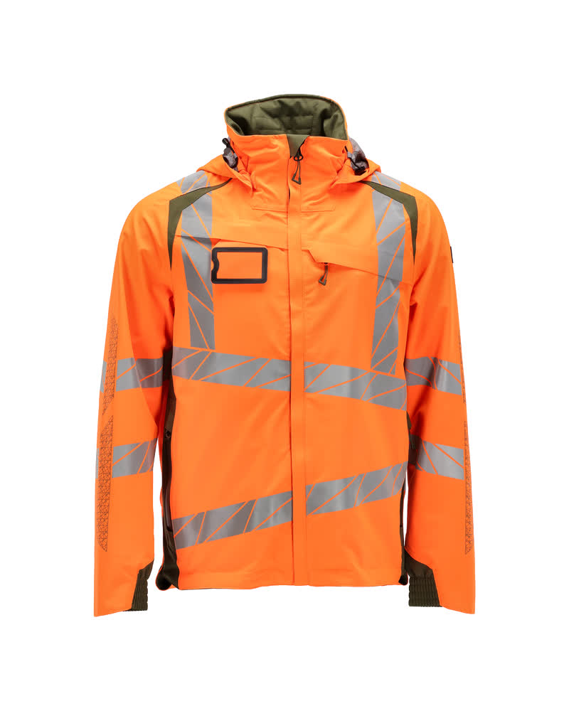 Mascot Hard Shell Jacke Accelerate safe Hi-vis Orange/Moosgrün