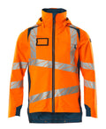 Mascot Hard Shell Jacke Accelerate safe Hi-vis Orange/Dunkelpetroleum
