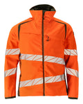 Mascot Soft Shell Jacke Accelerate safe Hi-vis Orange/Moosgrün