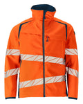 Mascot Soft Shell Jacke Accelerate safe Hi-vis Orange/Dunkelpetroleum