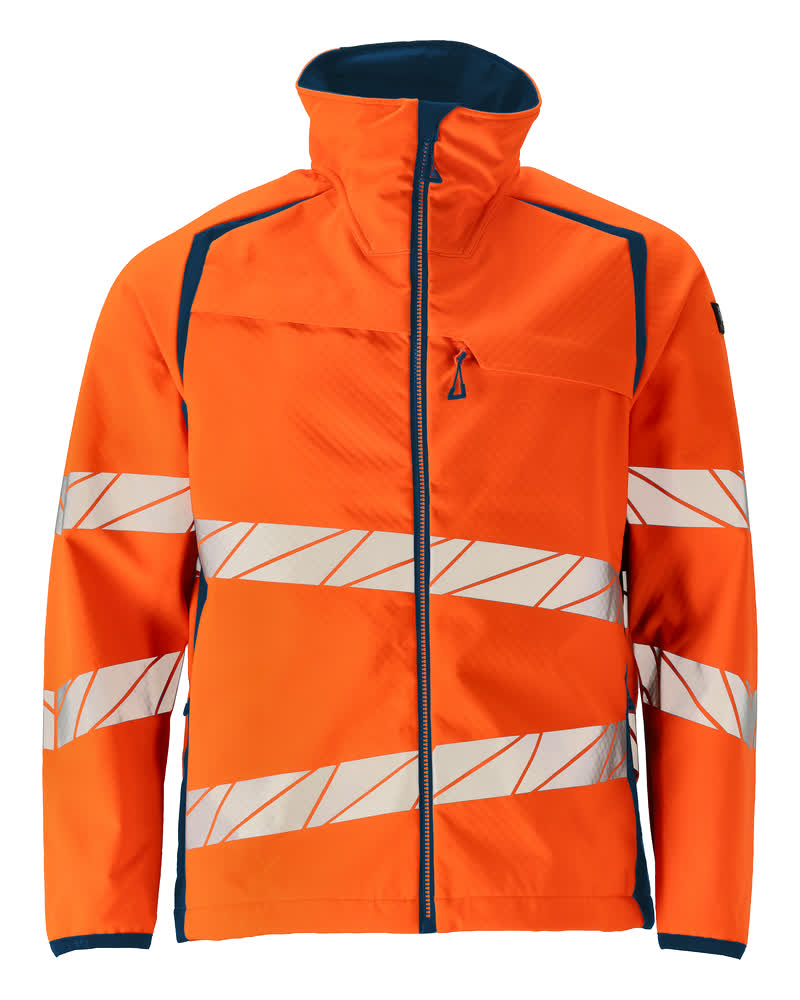 Mascot Soft Shell Jacke Accelerate safe Hi-vis Orange/Dunkelpetroleum