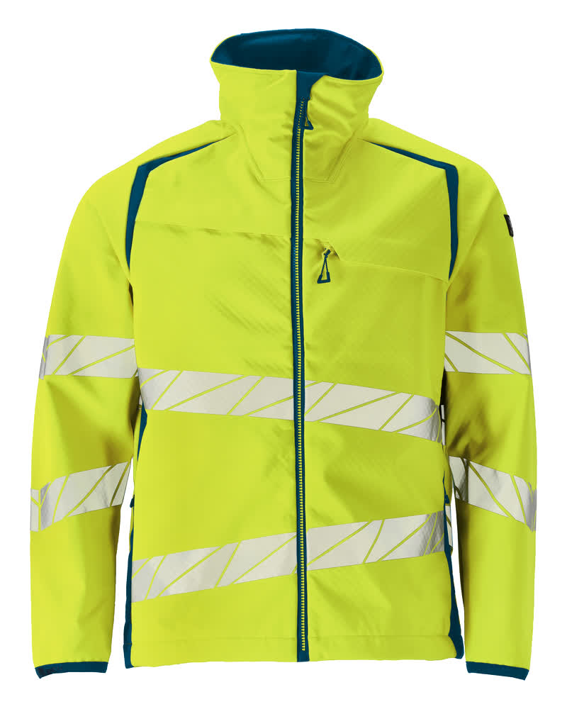 Mascot Soft Shell Jacke Accelerate safe Hi-vis Gelb/Dunkelpetroleum