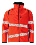 Mascot Soft Shell Jacke Accelerate safe Hi-vis Rot/Schwarzblau