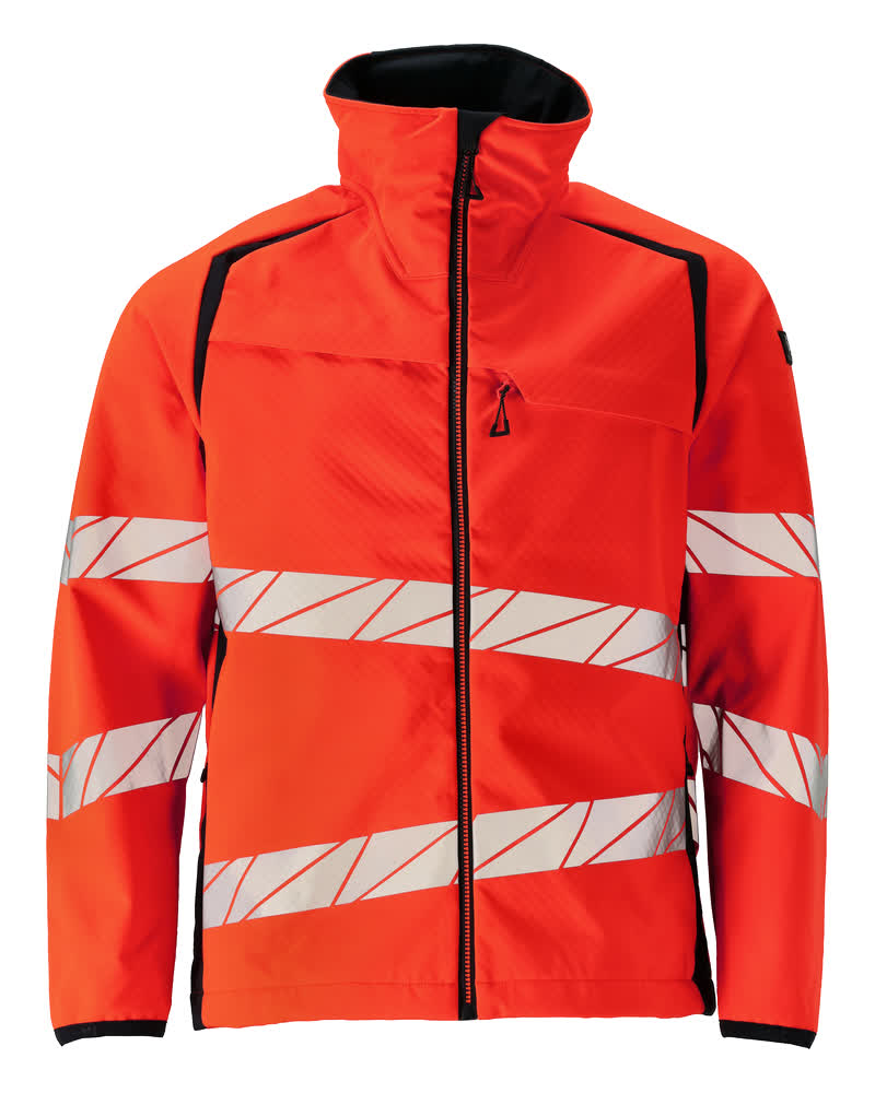 Mascot Soft Shell Jacke Accelerate safe Hi-vis Rot/Schwarzblau