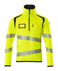 Mascot Strickpullover mit kurzem Reißverschluss Accelerate safe Hi-vis Gelb/Schwarzblau