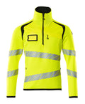 Mascot Strickpullover mit kurzem Reißverschluss Accelerate safe Hi-vis Gelb/Schwarz