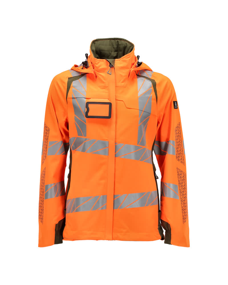 Mascot Damen Hard Shell Jacke Accelerate safe Hi-vis Orange/Moosgrün