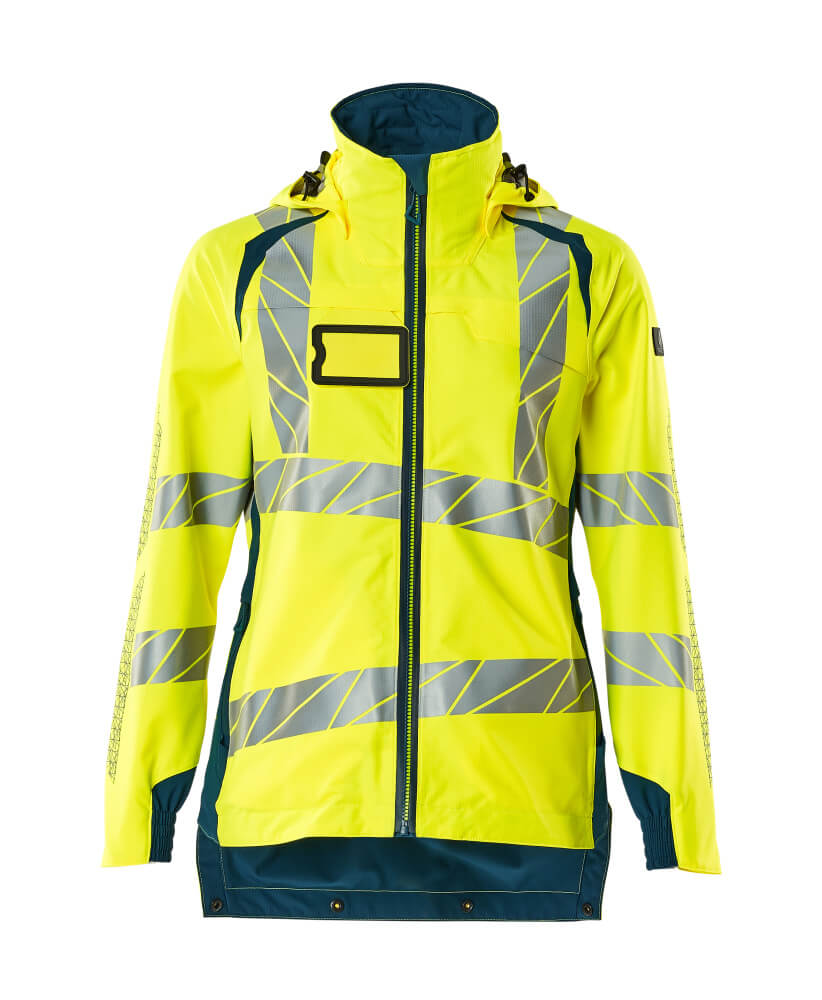 Mascot Damen Hard Shell Jacke Accelerate safe Hi-vis Gelb/Dunkelpetroleum