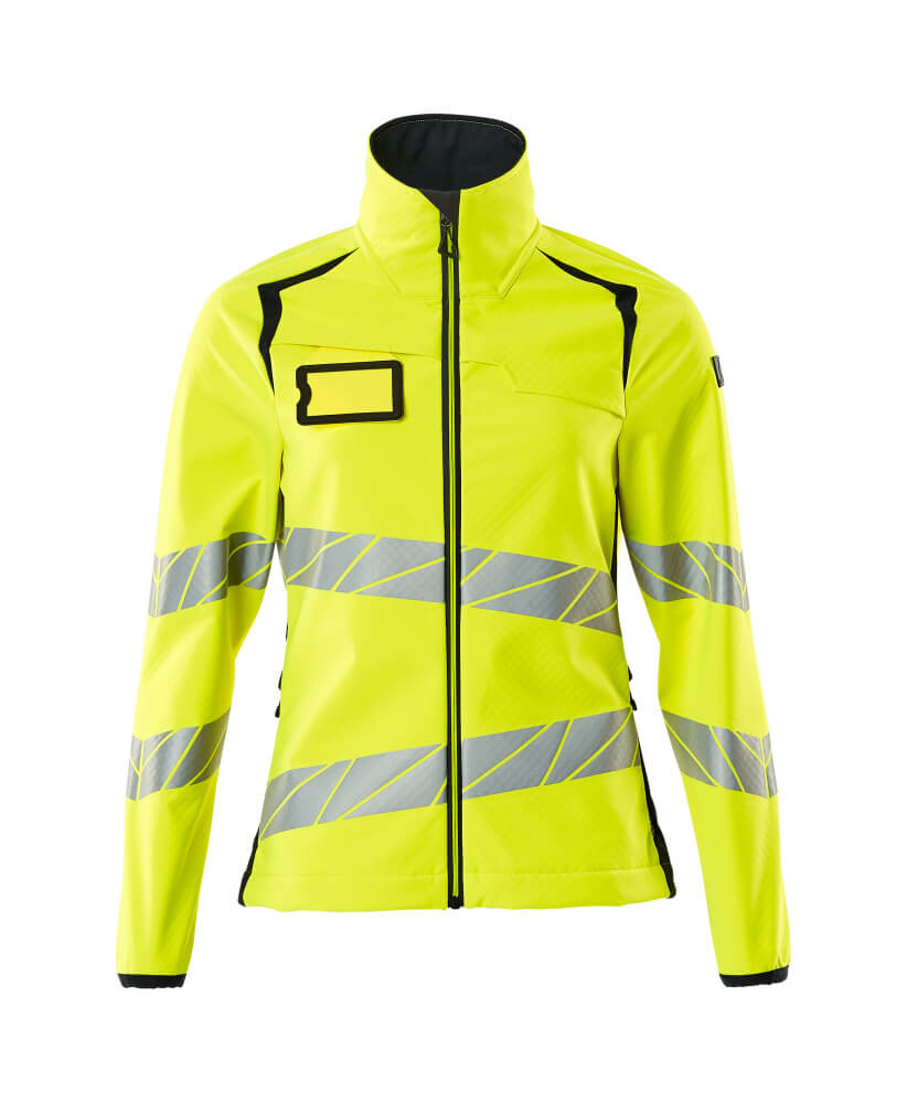 Mascot Damen Soft Shell Jacke Accelerate safe Hi-vis Gelb/Schwarzblau