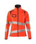 Mascot Damen Soft Shell Jacke Accelerate safe Hi-vis Rot/Schwarzblau