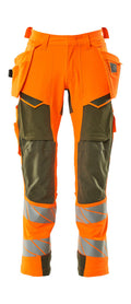 Mascot Hose mit Hängetaschen Accelerate safe Hi-vis Orange/Moosgrün