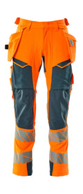 Mascot Hose mit Hängetaschen Accelerate safe Hi-vis Orange/Dunkelpetroleum