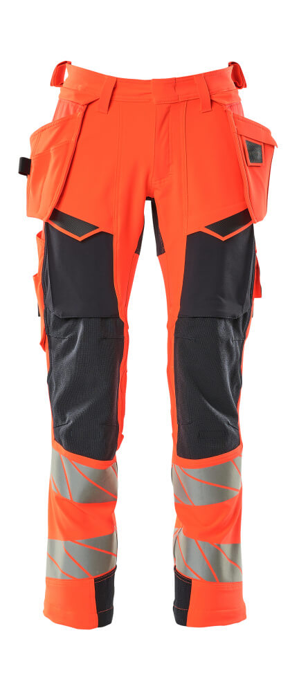 Mascot Hose mit Hängetaschen Accelerate safe Hi-vis Rot/Schwarzblau