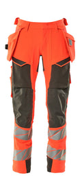 Mascot Hose mit Hängetaschen Accelerate safe Hi-vis Rot/Dunkelanthrazit