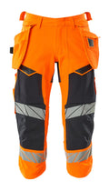 Mascot Dreiviertel-Hose mit Hängetaschen Accelerate safe Hi-vis Orange/Schwarzblau