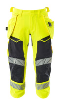 Mascot Dreiviertel-Hose mit Hängetaschen Accelerate safe Hi-vis Gelb/Schwarzblau