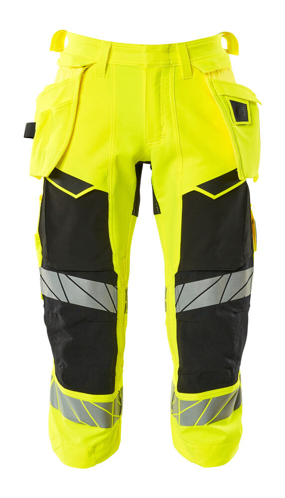 Mascot Dreiviertel-Hose mit Hängetaschen Accelerate safe Hi-vis Gelb/Schwarz