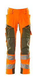 Mascot Hose mit Knietaschen Accelerate safe Hi-vis Orange/Moosgrün