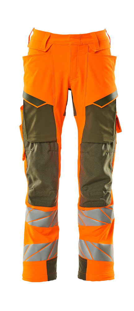 Mascot Hose mit Knietaschen Accelerate safe Hi-vis Orange/Moosgrün