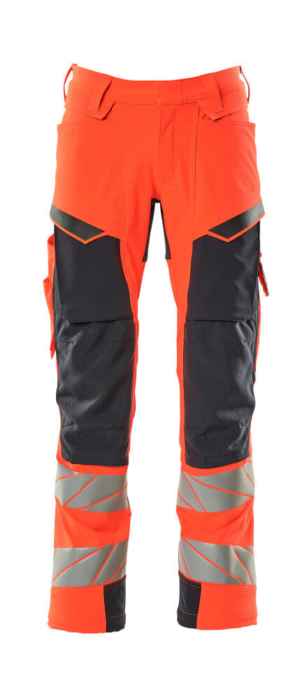 Mascot Hose mit Knietaschen Accelerate safe Hi-vis Rot/Schwarzblau