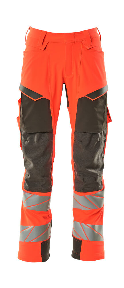 Mascot Hose mit Knietaschen Accelerate safe Hi-vis Rot/Dunkelanthrazit