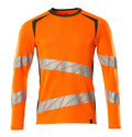 Mascot T-Shirt Langarm Accelerate safe Hi-vis Orange/Moosgrün
