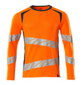 Mascot T-Shirt Langarm Accelerate safe Hi-vis Orange/Dunkelpetroleum