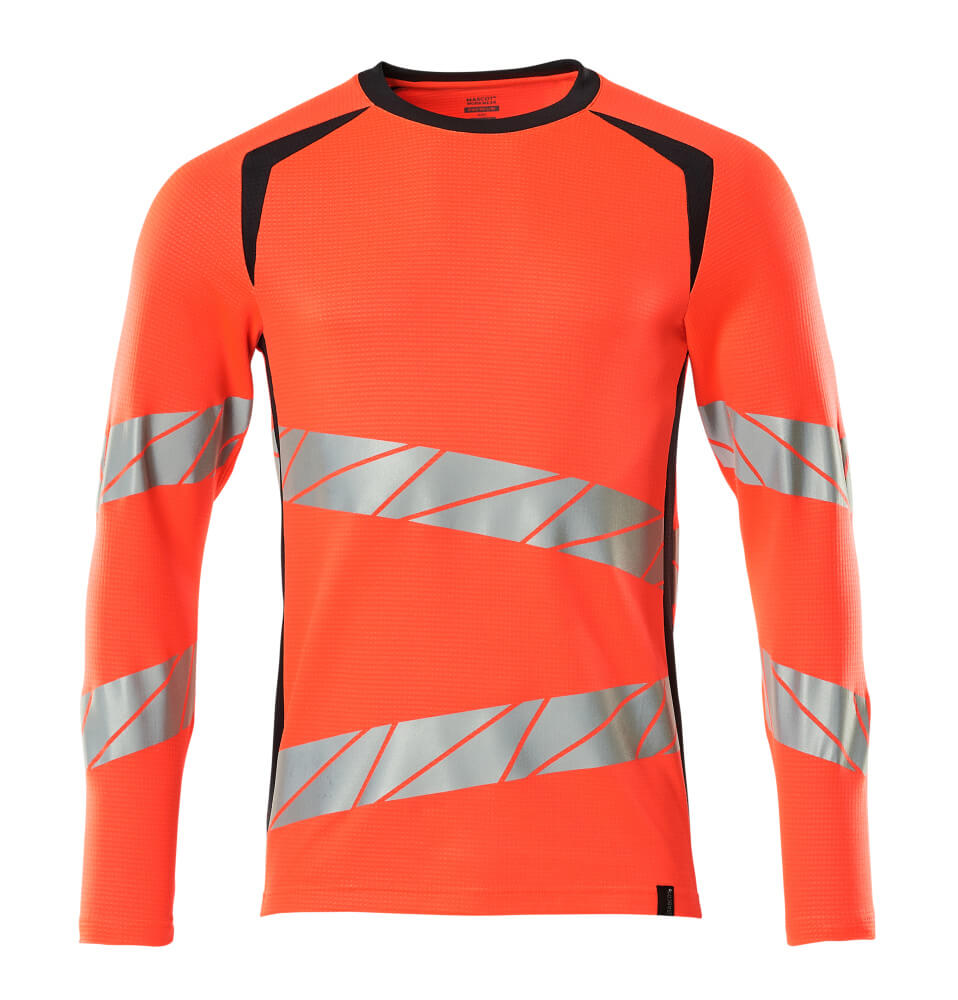 Mascot T-Shirt Langarm Accelerate safe Hi-vis Rot/Schwarzblau