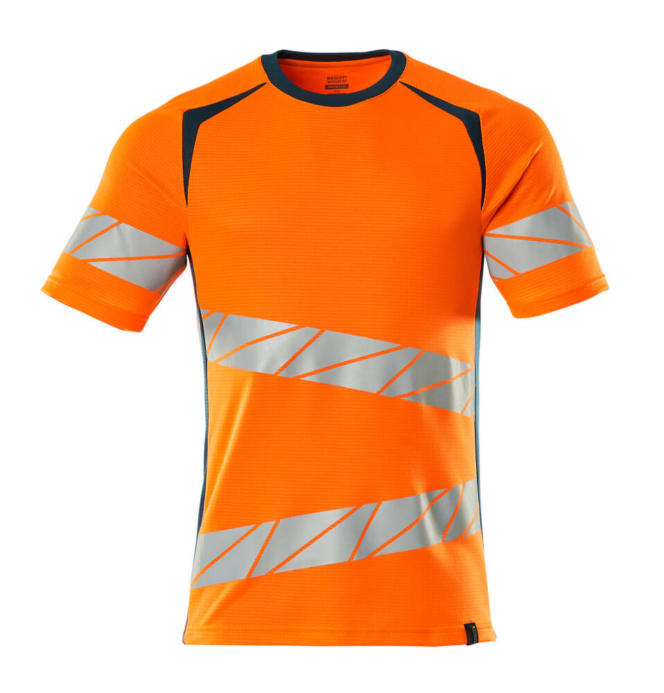 Mascot T-Shirt Accelerate safe Hi-vis Orange/Dunkelpetroleum