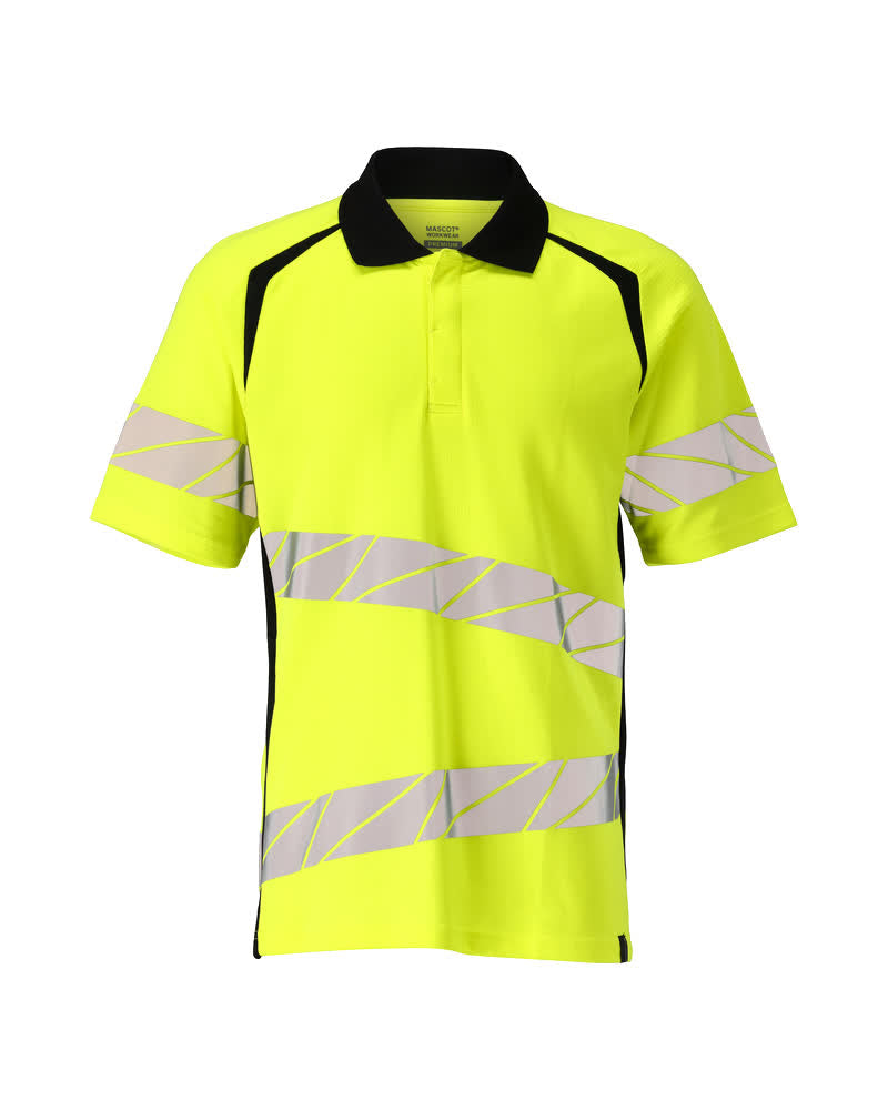 Mascot Polo-Shirt Accelerate safe Hi-vis Gelb/Schwarz